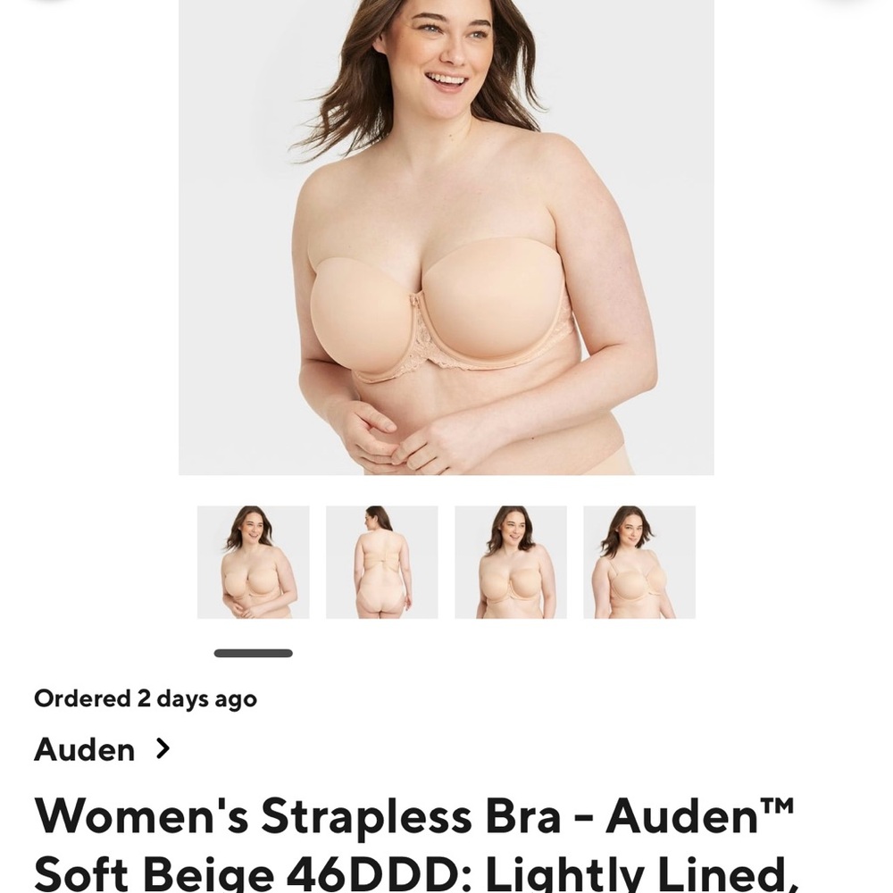 Auden Strapless Bra - Light Beige